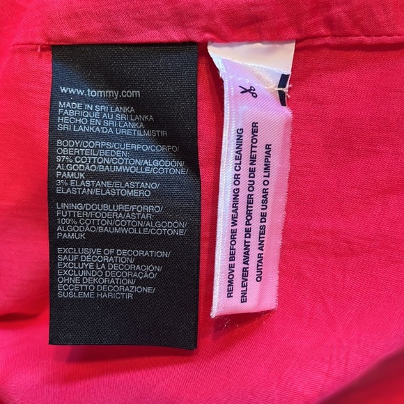 Tommy Hilfiger sundress 4 pink thin straps scoop neck lined pleated side zipper - Picture 10 of 12